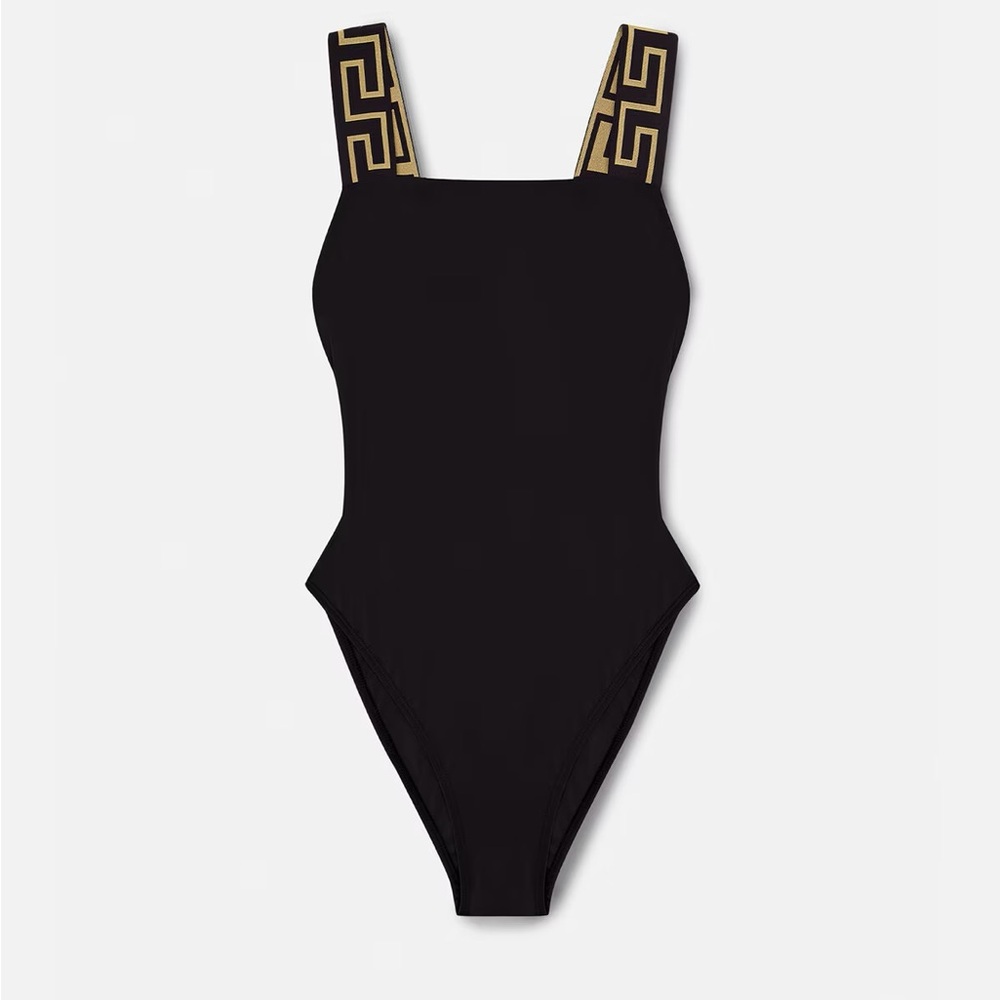 Versace GRECA BORDER ONE-PIECE SWIMSUIT